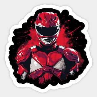 red ranger Sticker